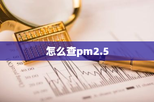 怎么查pm2.5