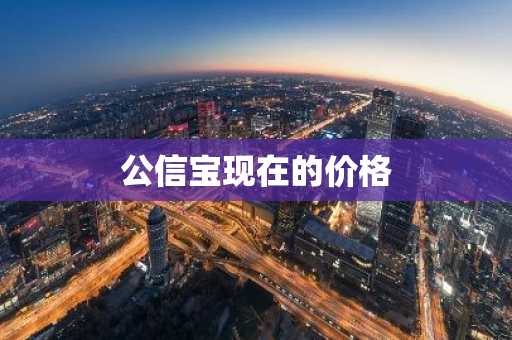 公信宝现在的价格