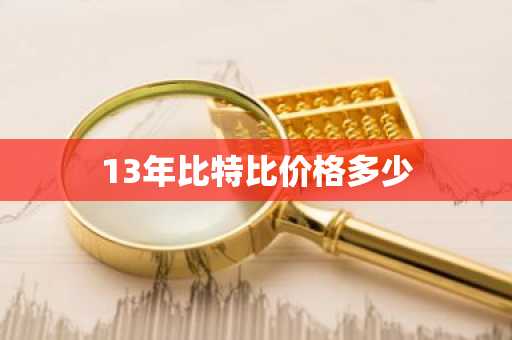 13年比特比价格多少