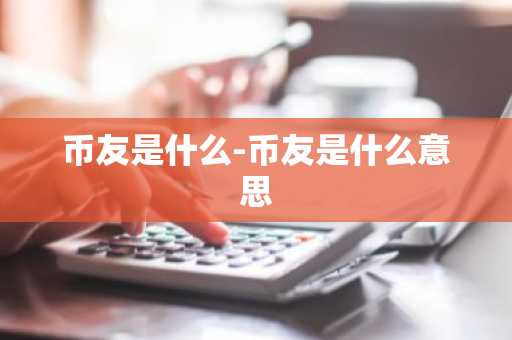 币友是什么-币友是什么意思