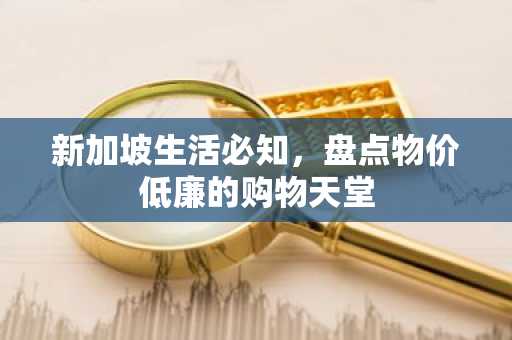 新加坡生活必知，盘点物价低廉的购物天堂