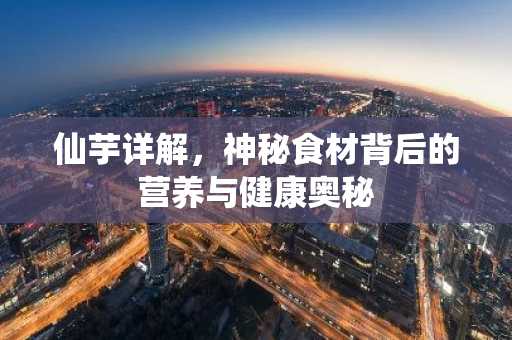 仙芋详解，神秘食材背后的营养与健康奥秘