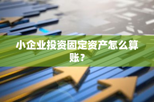 小企业投资固定资产怎么算账？