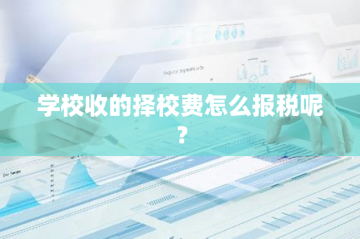 学校收的择校费怎么报税呢？