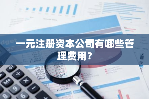 一元注册资本公司有哪些管理费用？