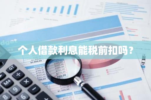 个人借款利息能税前扣吗？