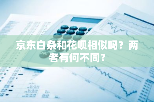 京东白条和花呗相似吗？两者有何不同？