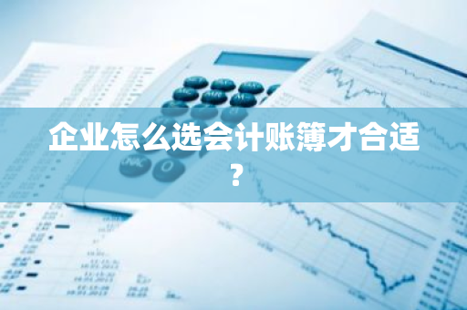 企业怎么选会计账簿才合适？