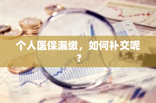 个人医保漏缴，如何补交呢？