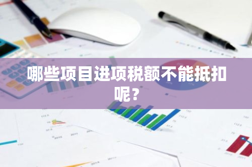 哪些项目进项税额不能抵扣呢？