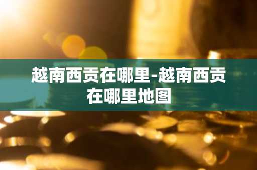 越南西贡在哪里-越南西贡在哪里地图