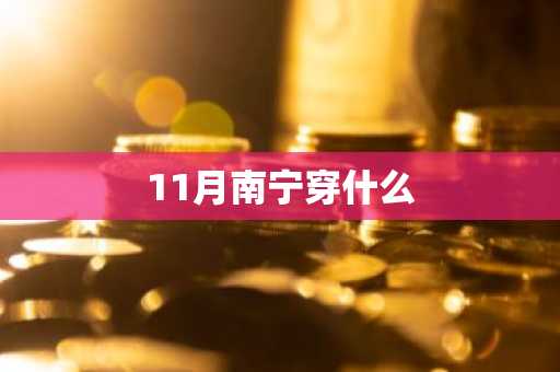 11月南宁穿什么