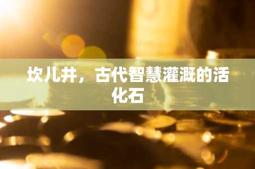 坎儿井，古代智慧灌溉的活化石