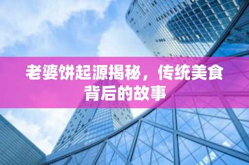 老婆饼起源揭秘，传统美食背后的故事