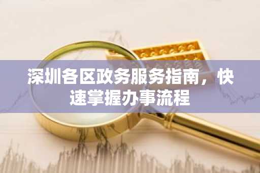 深圳各区政务服务指南，快速掌握办事流程