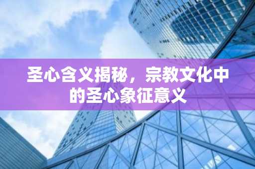 圣心含义揭秘，宗教文化中的圣心象征意义